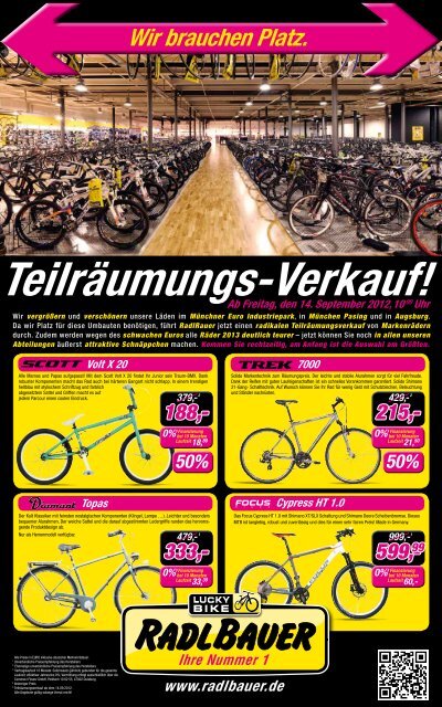 Teilräumungs-Verkauf! - Radlbauer