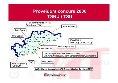 Transport sanitari no urgent (TSNU) - Generalitat de Catalunya