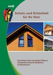 Schutz und Schönheit für Ihr Holz - Conti® Coatings