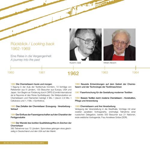 50 Jahre Chemiefasertagung Dornbirn - Dornbirn-MFC