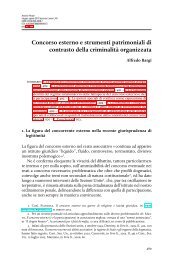 Concorso esterno e strumenti patrimoniali di ... - Archiviopenale.it