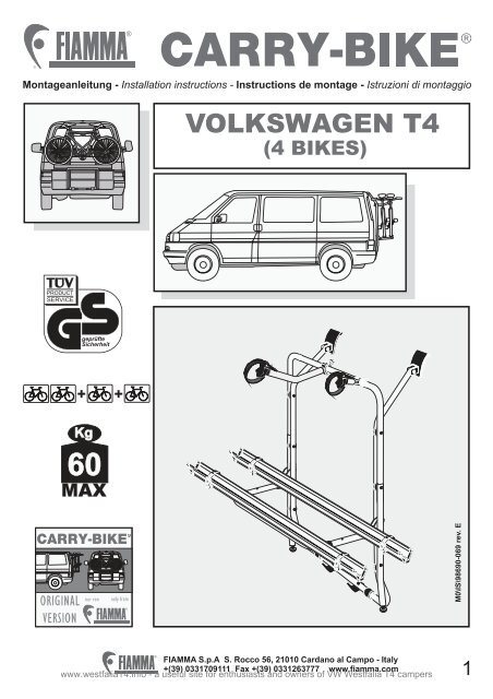 VOLKSWAGEN T4 - VW Westfalia T4 Transporter Info Site