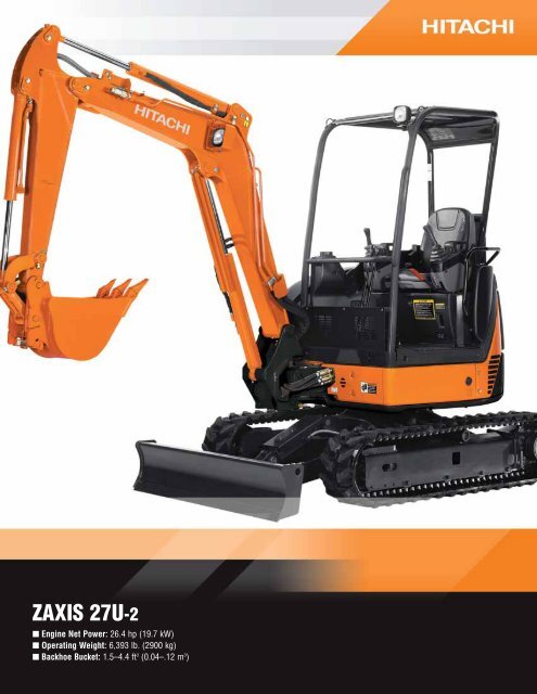 ZAXIS 27U-2 - Hitachi