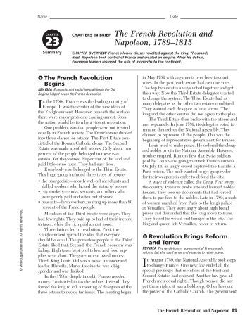 essay on the french revolution and napoleon From 1799 to 1814, napoleon bonaparte was the emperor of france on november 9, 1799, napoleon and members of the legislature removed the directory, dictatorship of five men during the french revolution, from office because the directory was weak and failed to improve conditions in france. essay on the french revolution and napoleon From 1799 to 1814, napoleon bonaparte was the emperor of france on november 9, 1799, napoleon and members of the legislature removed the directory, dictatorship of five men during the french revolution, from office because the directory was weak and failed to improve conditions in france.