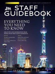 Staff Guidebook - British International School Shanghai