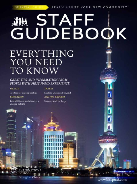 Staff Guidebook - British International School Shanghai