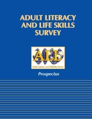 adult literacy and life skills survey adult literacy and life skills ... - ISEA