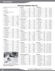 All-Time Outdoor Top-10 Record Book - University of Penn Athletics