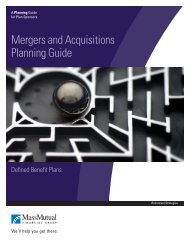 Mergers and Acquisitions Planning Guide - Retirement Services