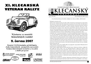 text 5/07 - Klecany