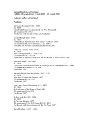 Annual Review 2007-2008 addendum - National Galleries of Scotland