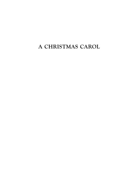 A Christmas Carol - Anthony's Home Page