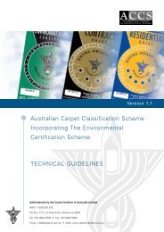 Australian Carpet Classification Scheme Incorporating The ...