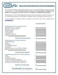 Medical Expenses Worksheet