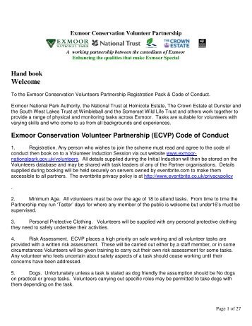 safe use of tools and equipment - Exmoor National Park