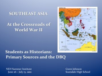 M16-Students as Historians-Primary Sources and the DBQ