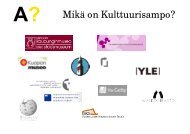 A? MikÃ¤ on Kulttuurisampo? - XML Finland