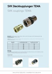 SVK Steckkupplungen TEMA SVK couplings TEMA