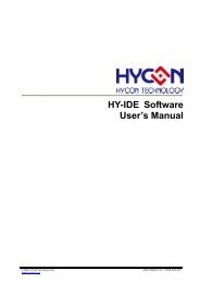 HY-IDE Software User's Manual