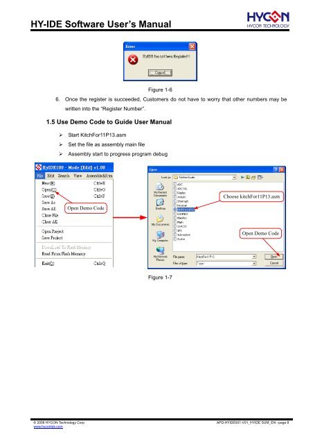 HY-IDE Software User's Manual