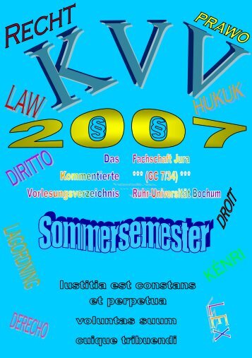KVV SS 2007 - Jura