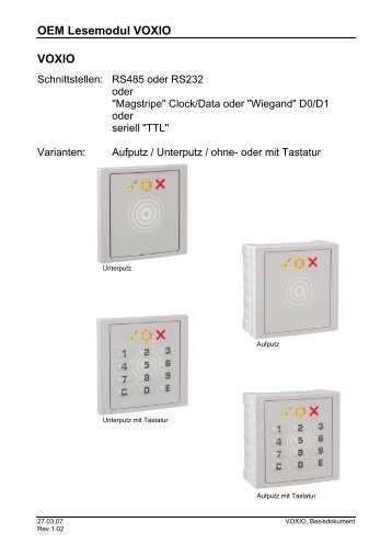 OEM Lesemodul VOXIO VOXIO - TimeDesign