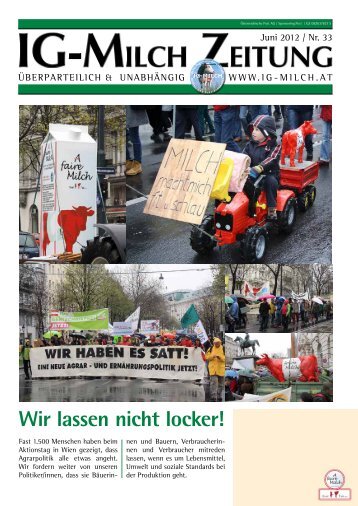 IG-MILCH ZEITUNG