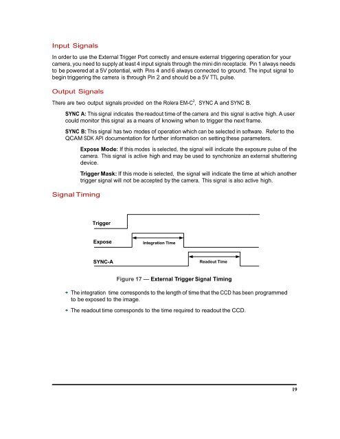 Rolera EM-C 2 User Manual - QImaging