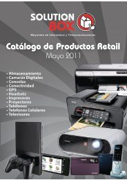 • Almacenamiento • Camaras Digitales • Consolas ... - Solution Box