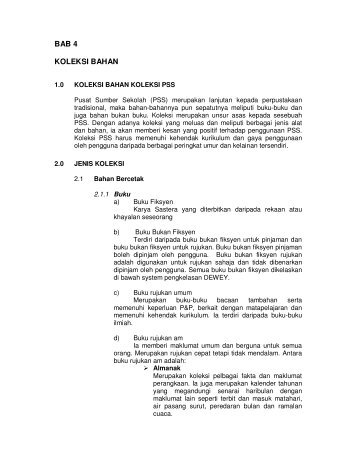 BAB 4 KOLEKSI BAHAN - Portal Sumber Pendidikan - Bahagian ...