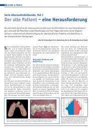 Der alte Patient â eine Herausforderung