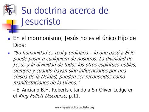 La Mentira del Mormonismo - Iglesia Biblica Bautista de Aguadilla ...