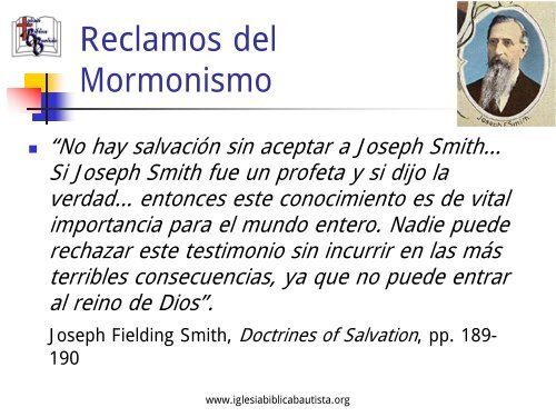 La Mentira del Mormonismo - Iglesia Biblica Bautista de Aguadilla ...