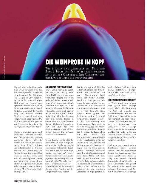 DIE WEINPROBE IM KOPF - Three Bee Group