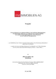 Prospekt - IFM Immobilien AG