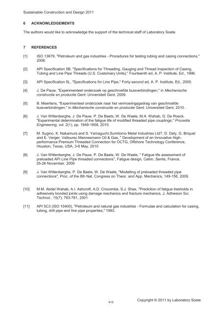 failure behaviour of preloaded api line pipe threaded connections