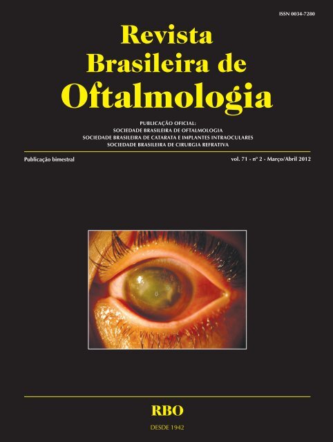 Mar-Abr - Sociedade Brasileira de Oftalmologia