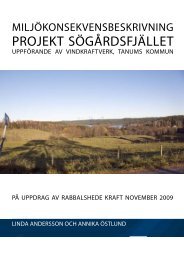 MiljÃ¶konsekvensbeskrivning - Rabbalshede Kraft