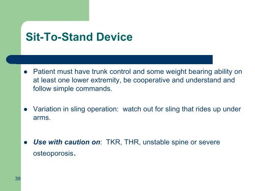 Washington State Steering Committee Safe Patient Handling ...