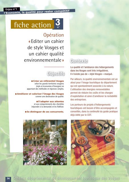 Schéma départemental de développement touristique - Vosges