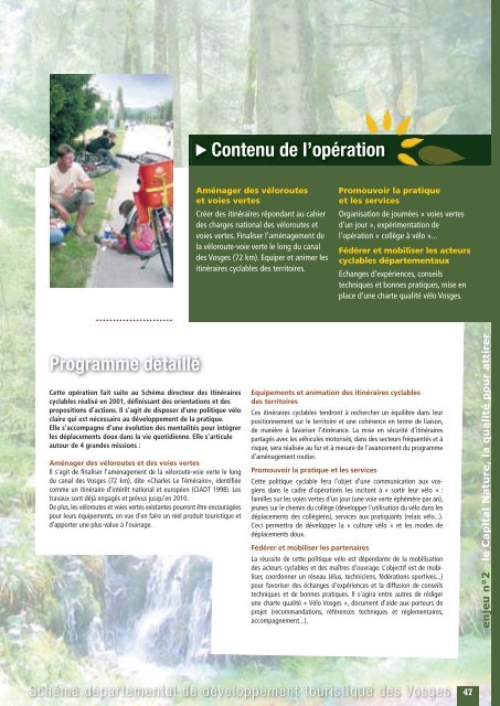 Schéma départemental de développement touristique - Vosges
