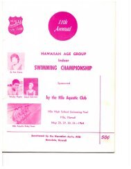 1960 Age Group Short Course Champs - Hawaii Swimming