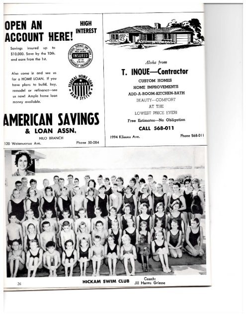 1960 Age Group Short Course Champs - Hawaii Swimming