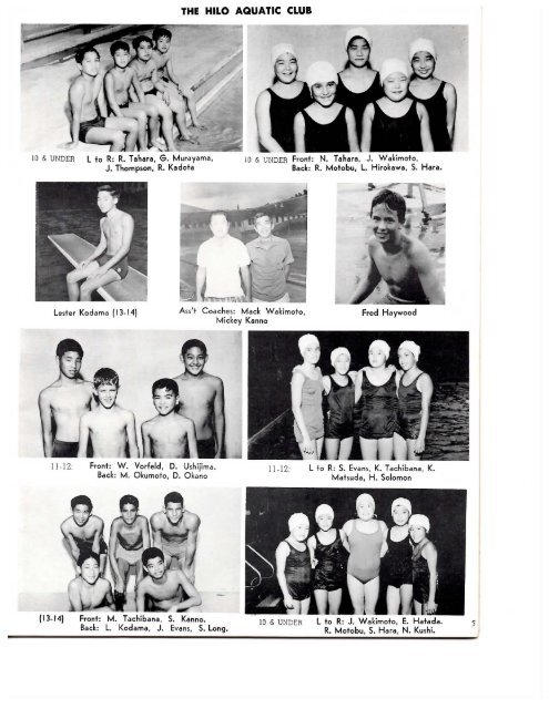 1960 Age Group Short Course Champs - Hawaii Swimming