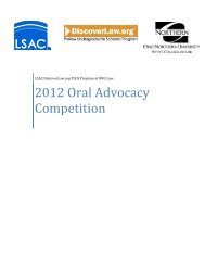 Oral Advocacy Competition - Ohio Northern University Pettit College ...