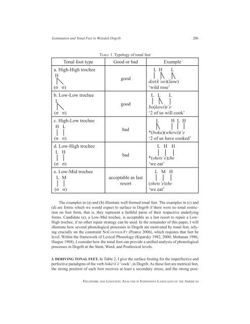 Fieldwork and Linguistic Analysis in Indigenous ... - ScholarSpace