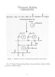 Thermoset Molding CHEMISTRY