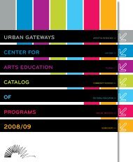 2008-2009 Catalog of Programs - Urban Gateways