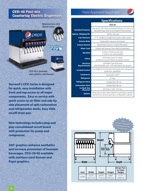 Global Pepsi Brochure - Manitowoc Foodservice