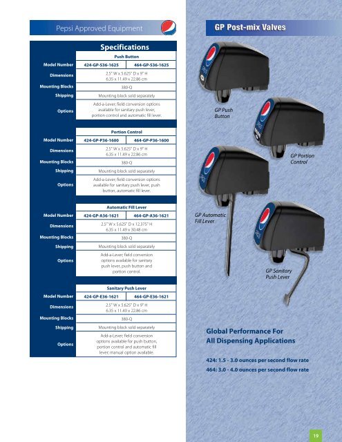 Global Pepsi Brochure - Manitowoc Foodservice